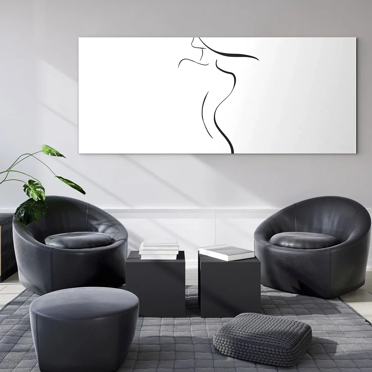 Quadro su vetro - Inafferrabile come un'onda - 100x40 cm