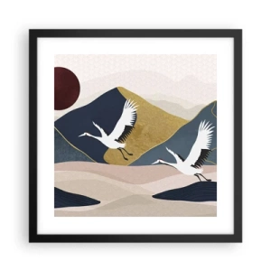 Poster in cornice nera - E la giornata è nuovamente VOLATA - 40x40 cm