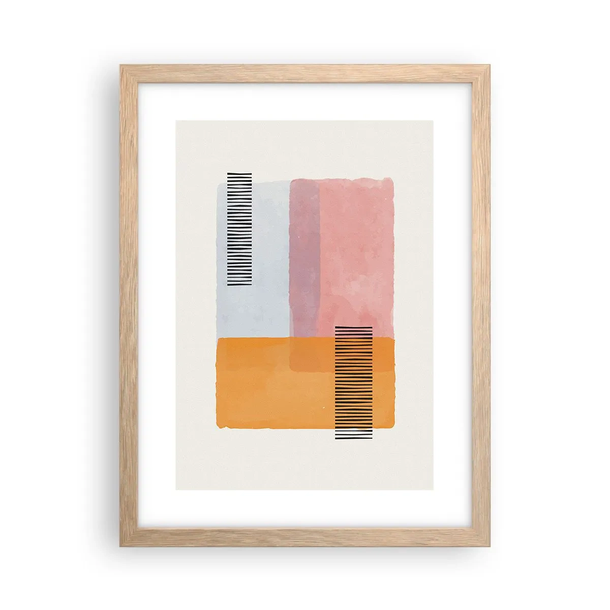 Poster in cornice rovere chiaro - Da un angolo all'altro - 30x40 cm