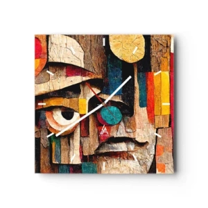 Orologio da parete - Orologio in Vetro - Ti vedo... - 40x40 cm
