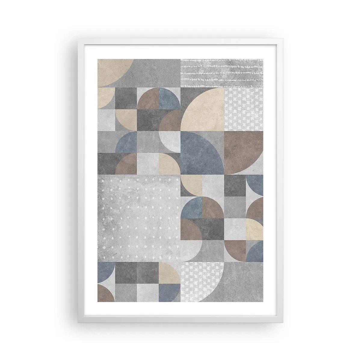 Poster in cornice bianca - Fantasia di ceramica - 50x70 cm