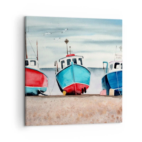 Quadro su tela - Stampe su Tela - Pronte alla pesca - 50x50 cm