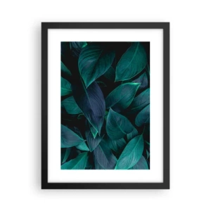 Poster in cornice nera - Il verde puro - 30x40 cm