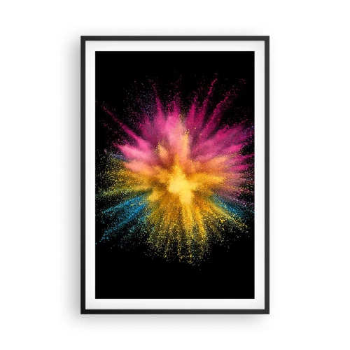 Poster in cornice nera - La nascita dei colori - 61x91 cm