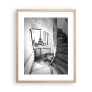 Poster in cornice rovere chiaro - Che vista! - 40x50 cm