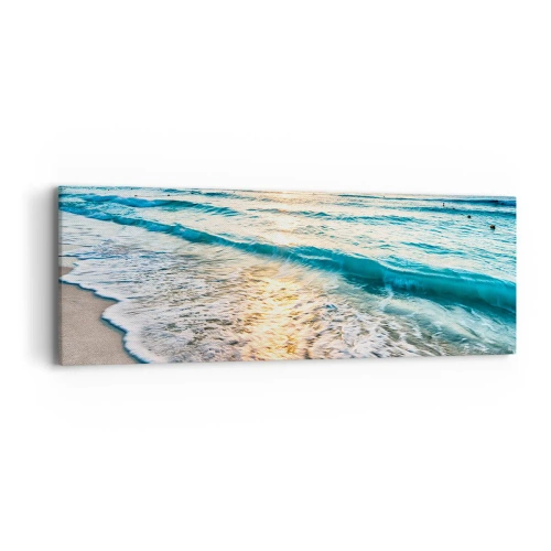 Quadro su tela - Stampe su Tela - Tramonto sul mare - 90x30 cm