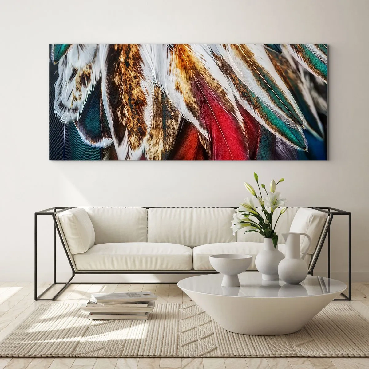 Quadro su vetro - I misteri del volo - 90x30 cm