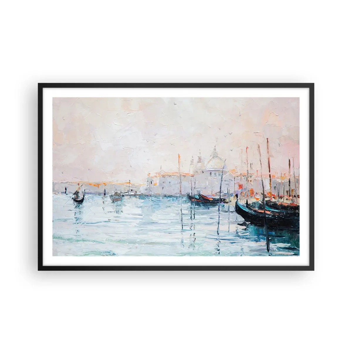 Poster in cornice nera - Dopo l'acqua, dopo la nebbia - 91x61 cm