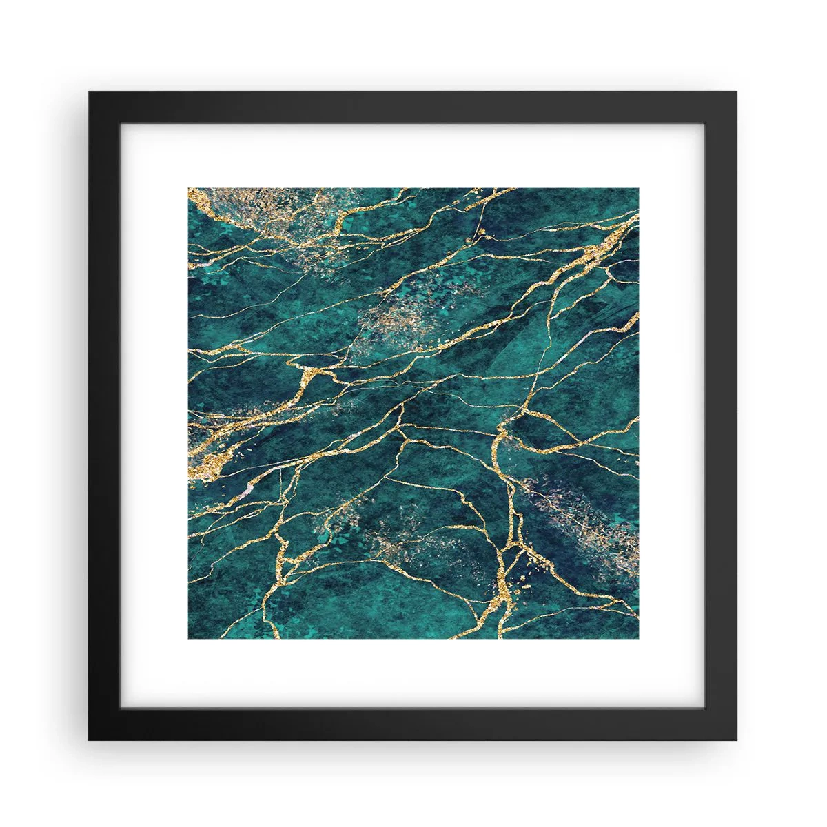 Poster in cornice nera - La vena d'oro - 30x30 cm