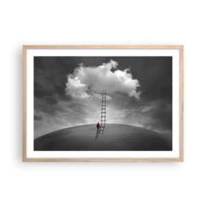 Poster in cornice rovere chiaro - Tutto è possibile - 70x50 cm