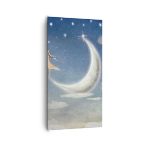 Quadro su tela - Stampe su Tela - Seduttrice celeste - 65x120 cm