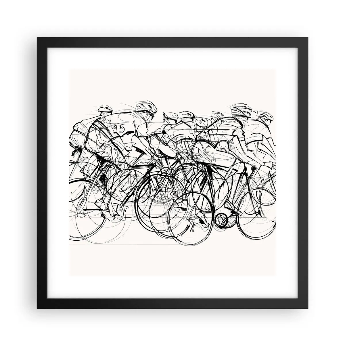 Poster in cornice nera - Insieme - 40x40 cm