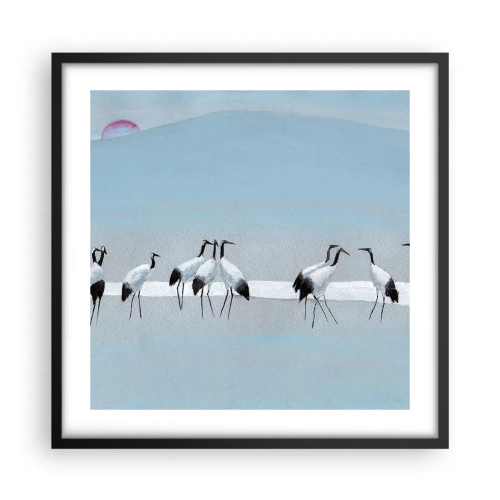 Poster in cornice nera - Dopo un giorno rovente - 50x50 cm