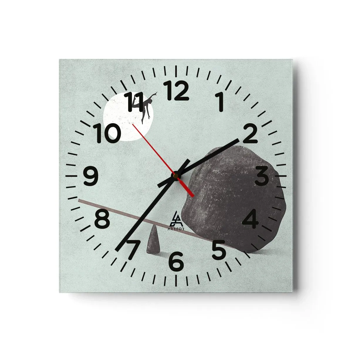 Orologio da parete - Orologio in Vetro - Sogno adempiuto - 40x40 cm