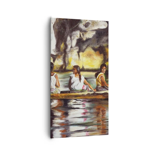 Quadro su tela - Stampe su Tela - Nel paradiso della Polinesia - 65x120 cm