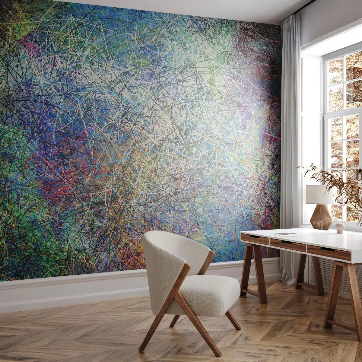 Fotomurali Premium Canvas - Non è cosi semplice - Astrazione, Pezzo, Modello moderno - 200x140 cm