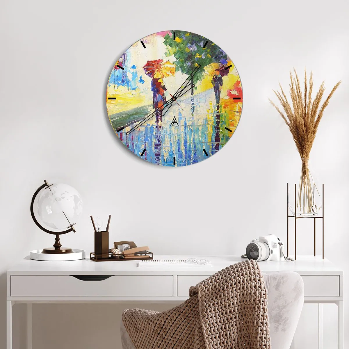 Orologio da parete - Orologio in Vetro - E tutto è chiaro - 40x40 cm