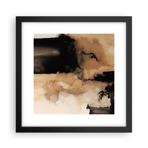 Poster in cornice nera - Astrazione intrigante - 30x30 cm