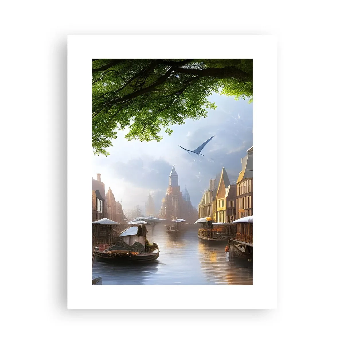 Poster - Paesaggio urbano olandese - 30x40 cm