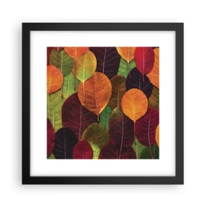 Poster in cornice nera - Mosaico autunnale - 30x30 cm