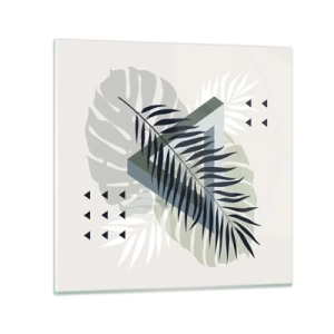 Quadro su vetro - Natura e geometria: due ordini? - 70x70 cm