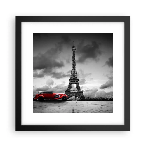 Poster in cornice nera - Non molto tempo fa a Parigi - 30x30 cm