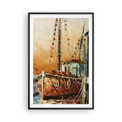 Poster in cornice nera - Ritorno tranquillo - 61x91 cm