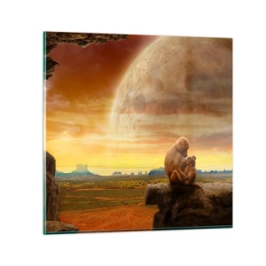 Quadro su vetro - L'amore è ovunque lo stesso - 70x70 cm