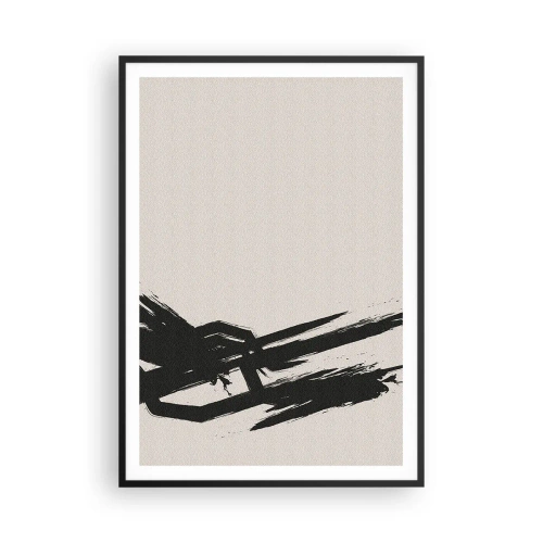 Poster in cornice nera - Corsa sfrenata - 70x100 cm