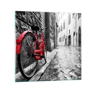 Quadro su vetro - La vera bellezza non invecchia - 30x30 cm