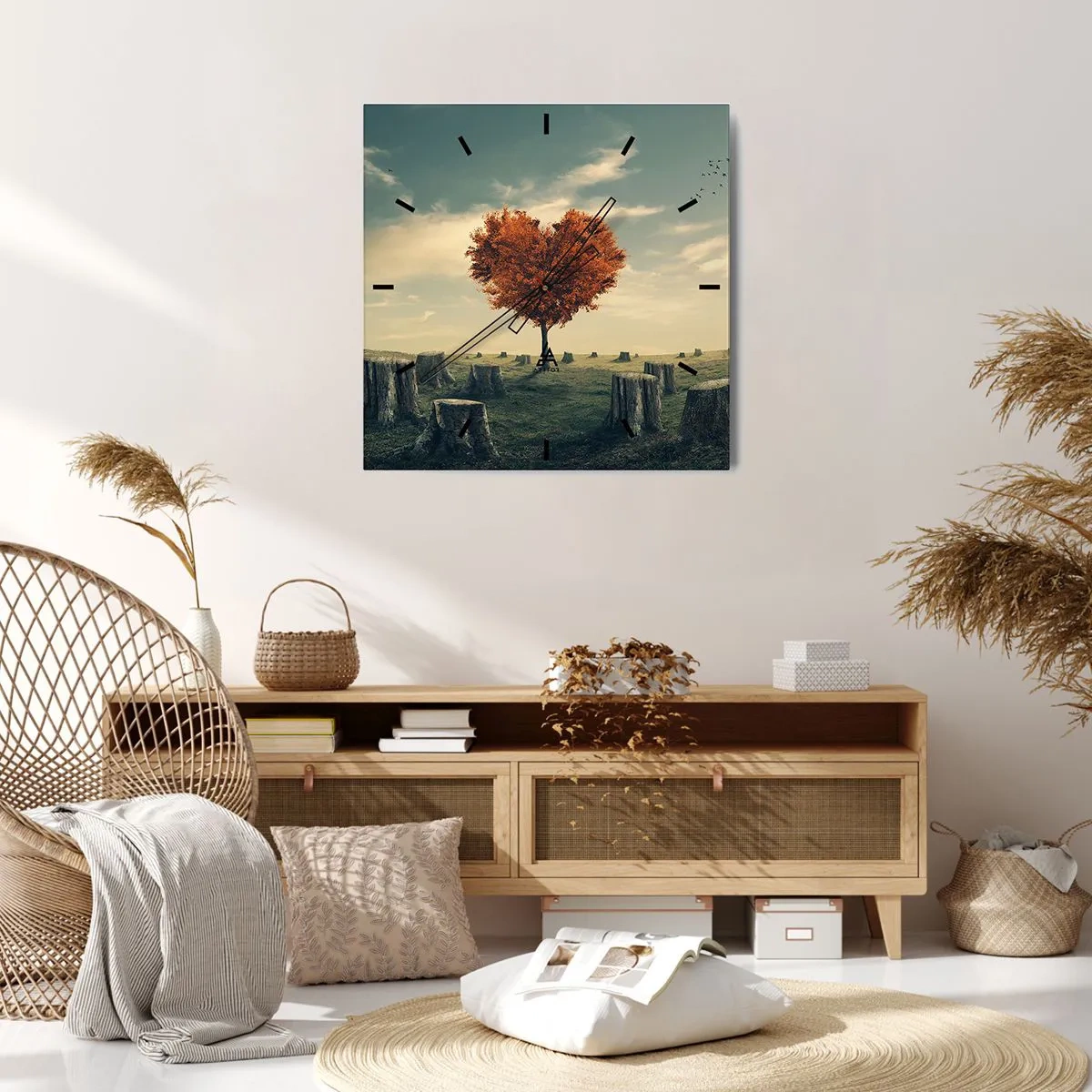 Orologio da parete - Orologio in Vetro - C'è sempre speranza - 30x30 cm