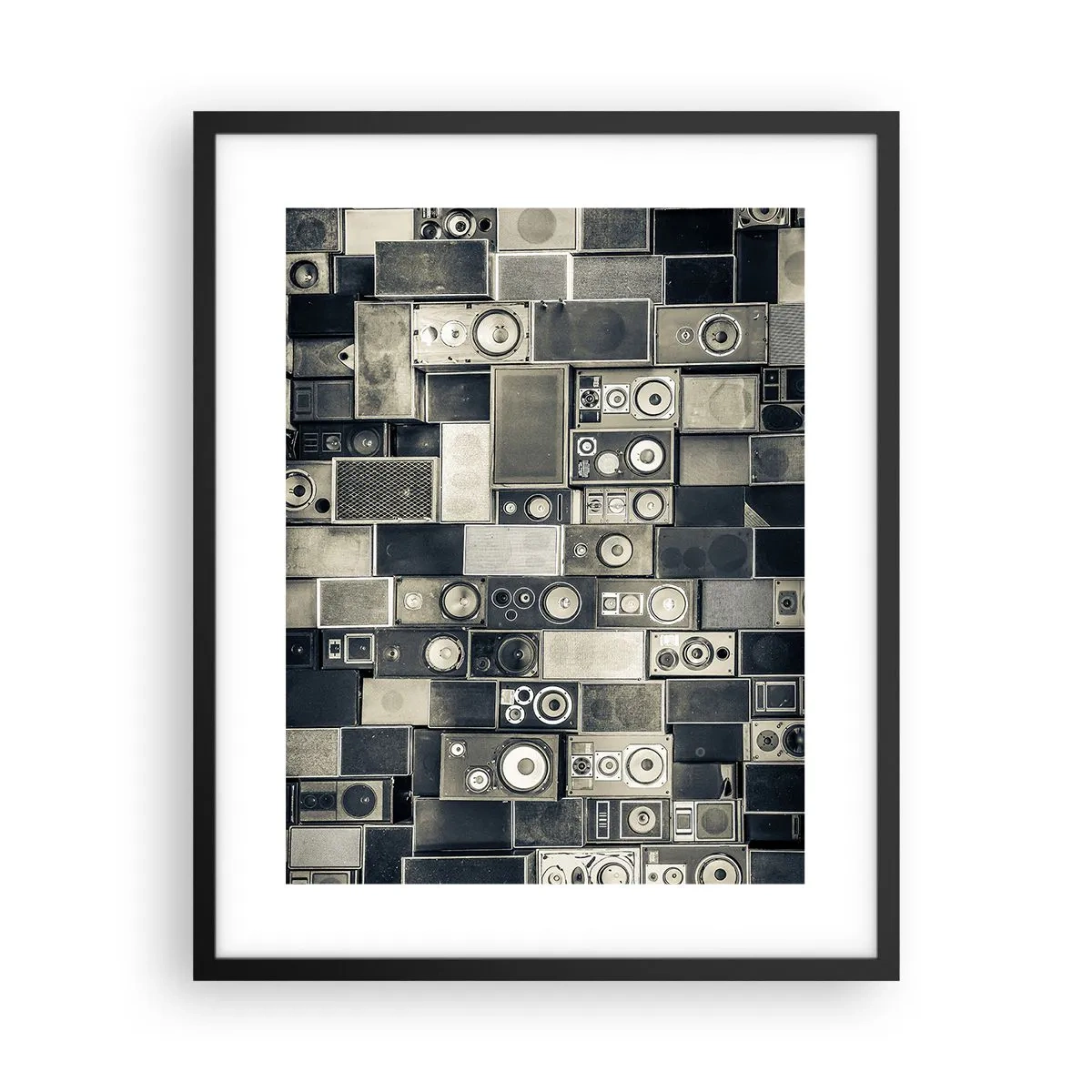 Poster in cornice nera - Armonia di suoni - 40x50 cm