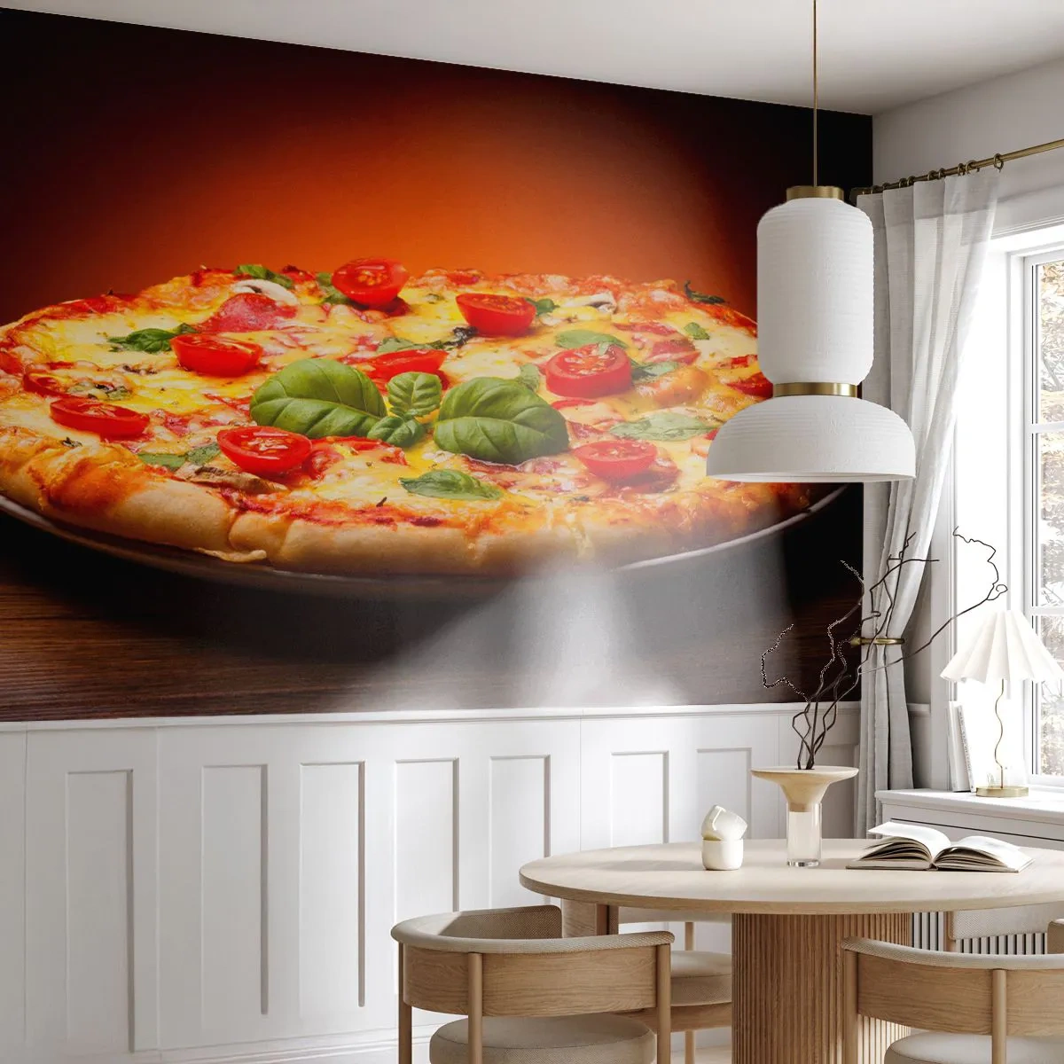 Fotomurali Autoadesivo Deluxe Sticker - Mamma mia! - Gastronomia, Pizza, Italia - 100x70 cm