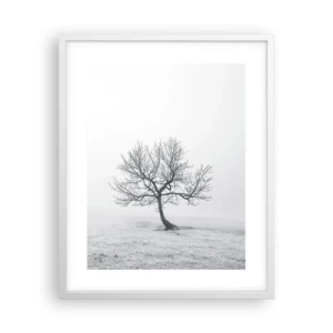 Poster in cornice bianca - Contro il nulla - 40x50 cm