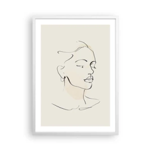 Poster in cornice bianca - Linea sicura - 50x70 cm