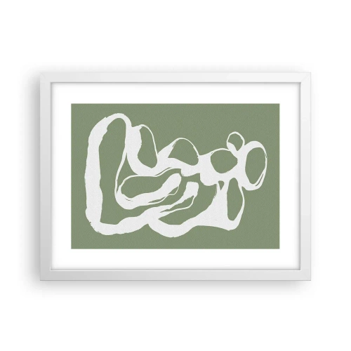 Poster in cornice bianca - Il richiamo dello spazio - 40x30 cm