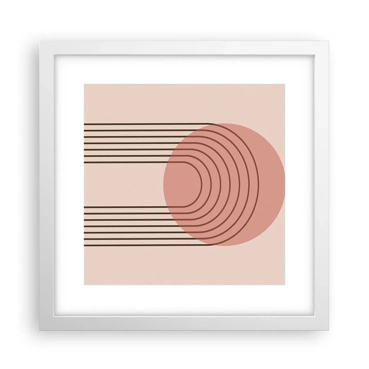 Poster in cornice bianca - Attrazione irresistibile - 30x30 cm