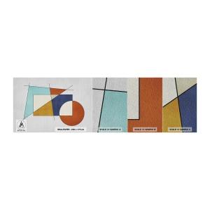 Campione di Fotomurale Premium Sand - Astrazione: gioco modernista - Geometrico, Moderno, Minimalismo - 100x30 cm