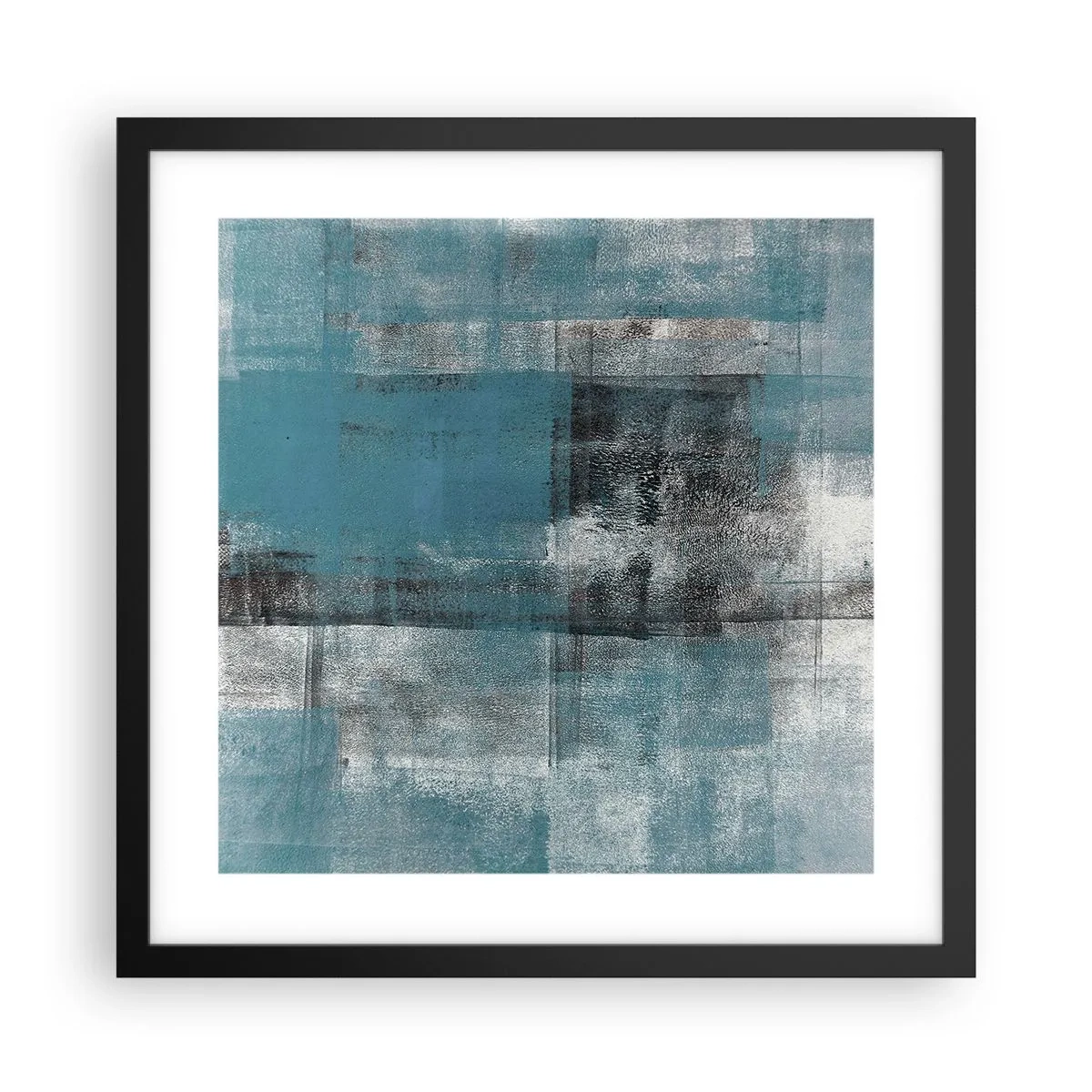 Poster in cornice nera - Acqua e aria - 40x40 cm