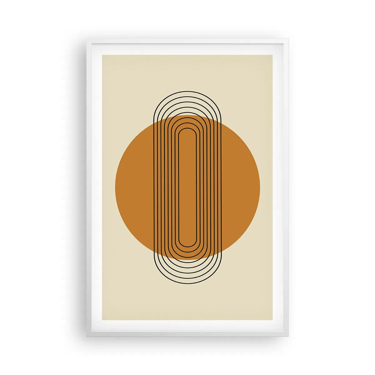 Poster in cornice bianca - Piano perfetto - 61x91 cm