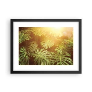 Poster in cornice nera - Entrando nel verde... - 40x30 cm