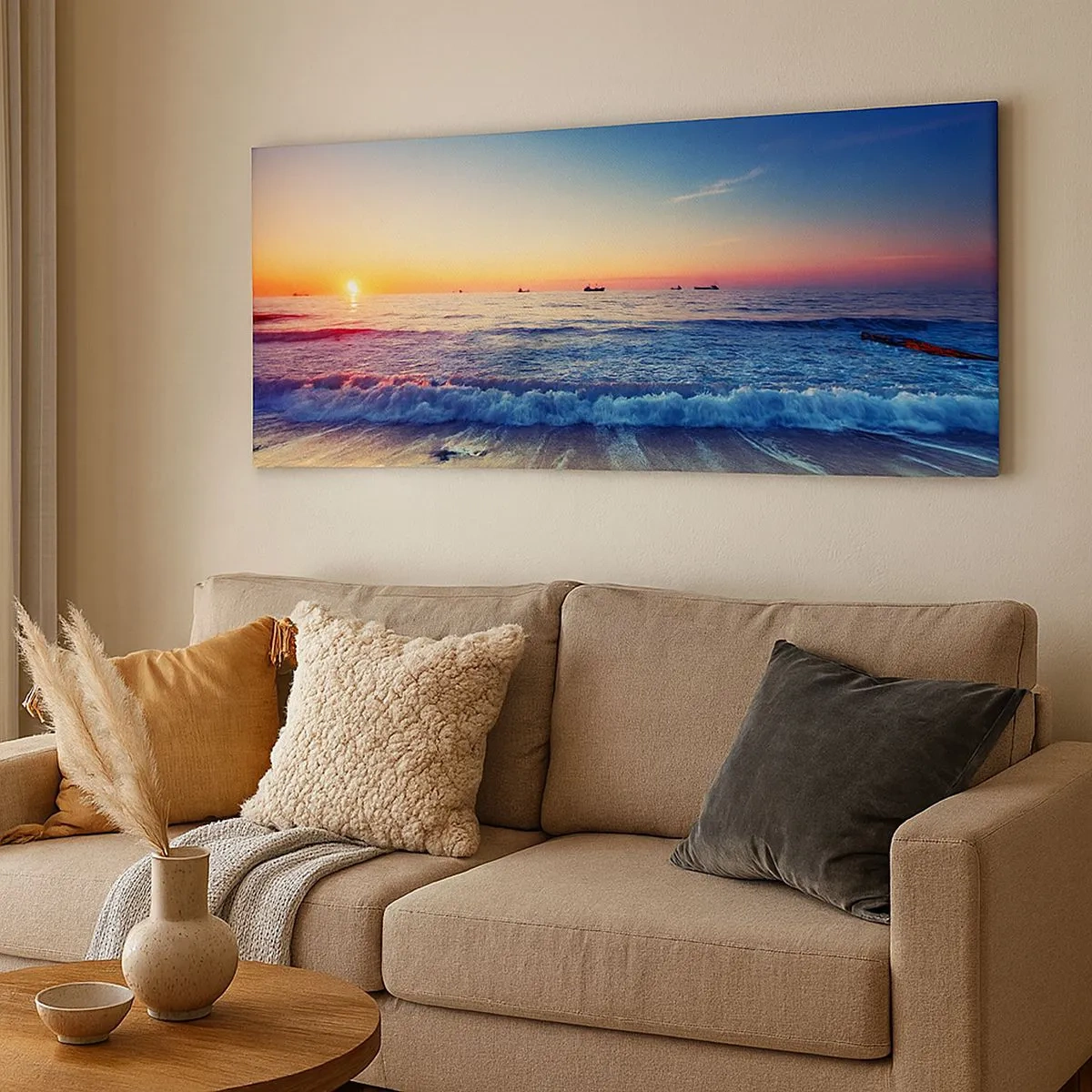 Quadro su tela - Stampe su Tela - Cosa c'è dietro l'orizzonte? - 100x40 cm