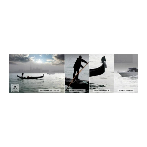 Campione Di Fotomurale Standard Eco - Città magica di acqua e nebbia - Paesaggio, Città, Venezia - 100x30 cm