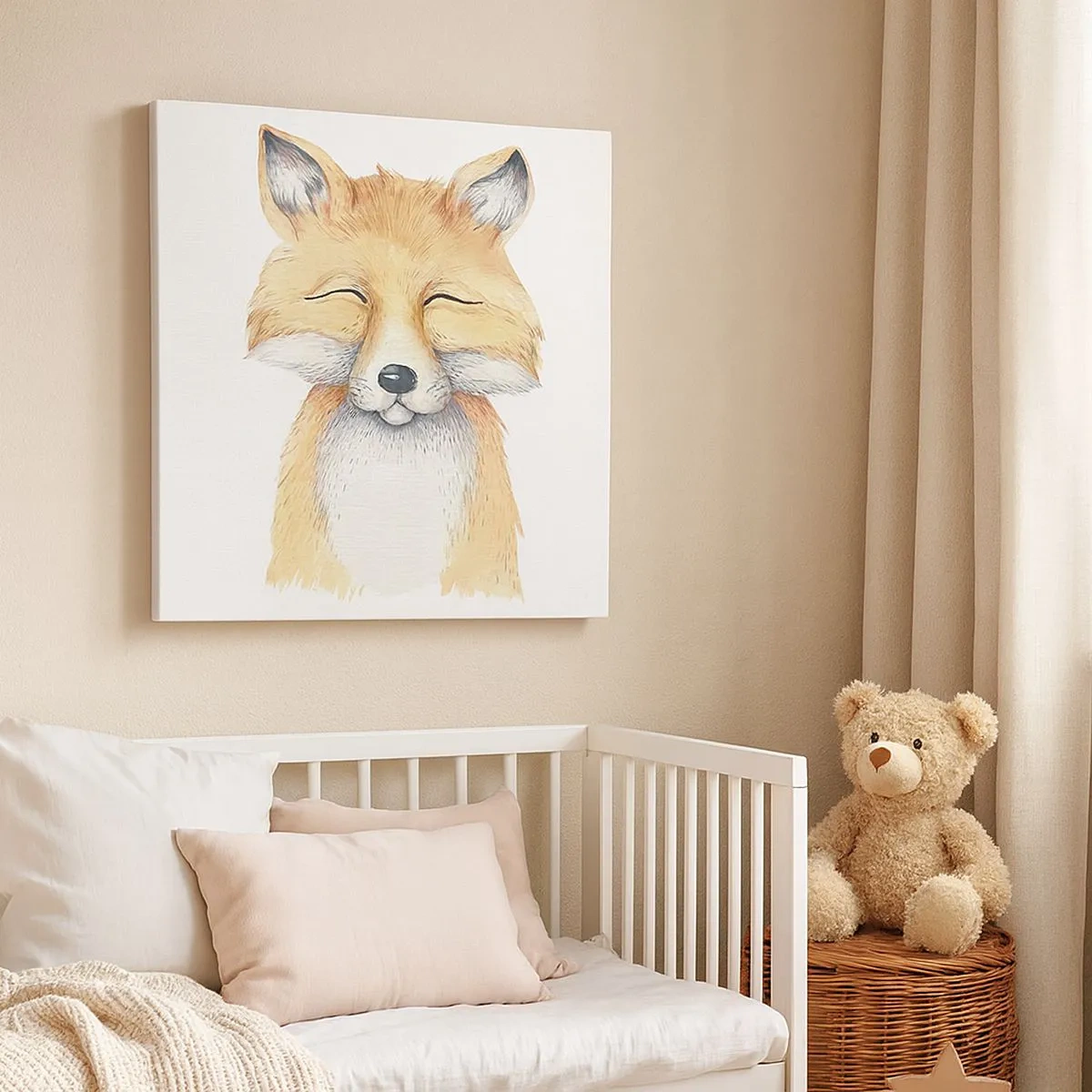 Quadro su tela - Stampe su Tela - Umore da volpe - 30x30 cm
