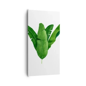 Quadro su tela - Stampe su Tela - Simmetria verde - 65x120 cm