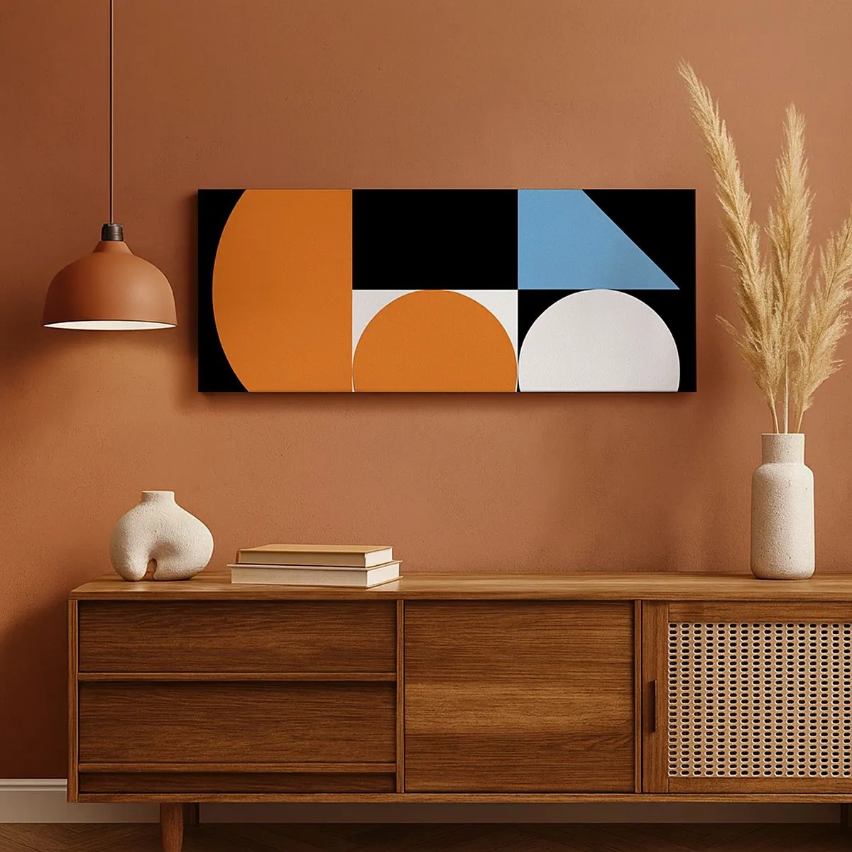 Quadro su tela - Stampe su Tela - Composizione di figure - 100x40 cm