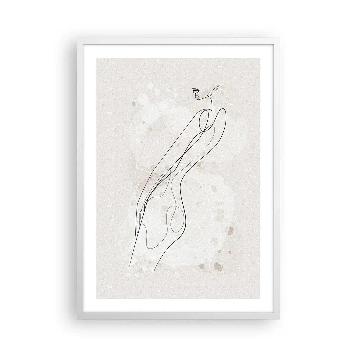 Poster in cornice bianca - Errando con lo sguardo - 50x70 cm