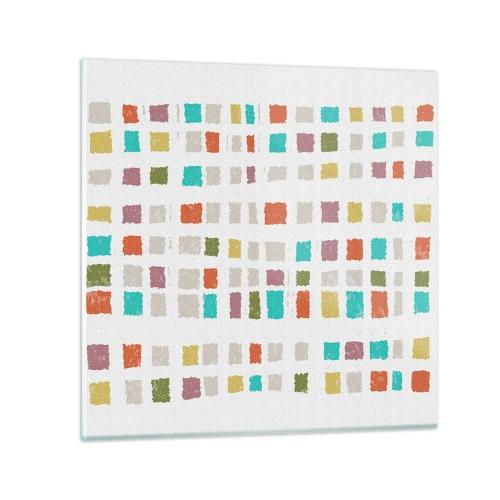 Quadro su vetro - Un gioco sconosciuto - 40x40 cm