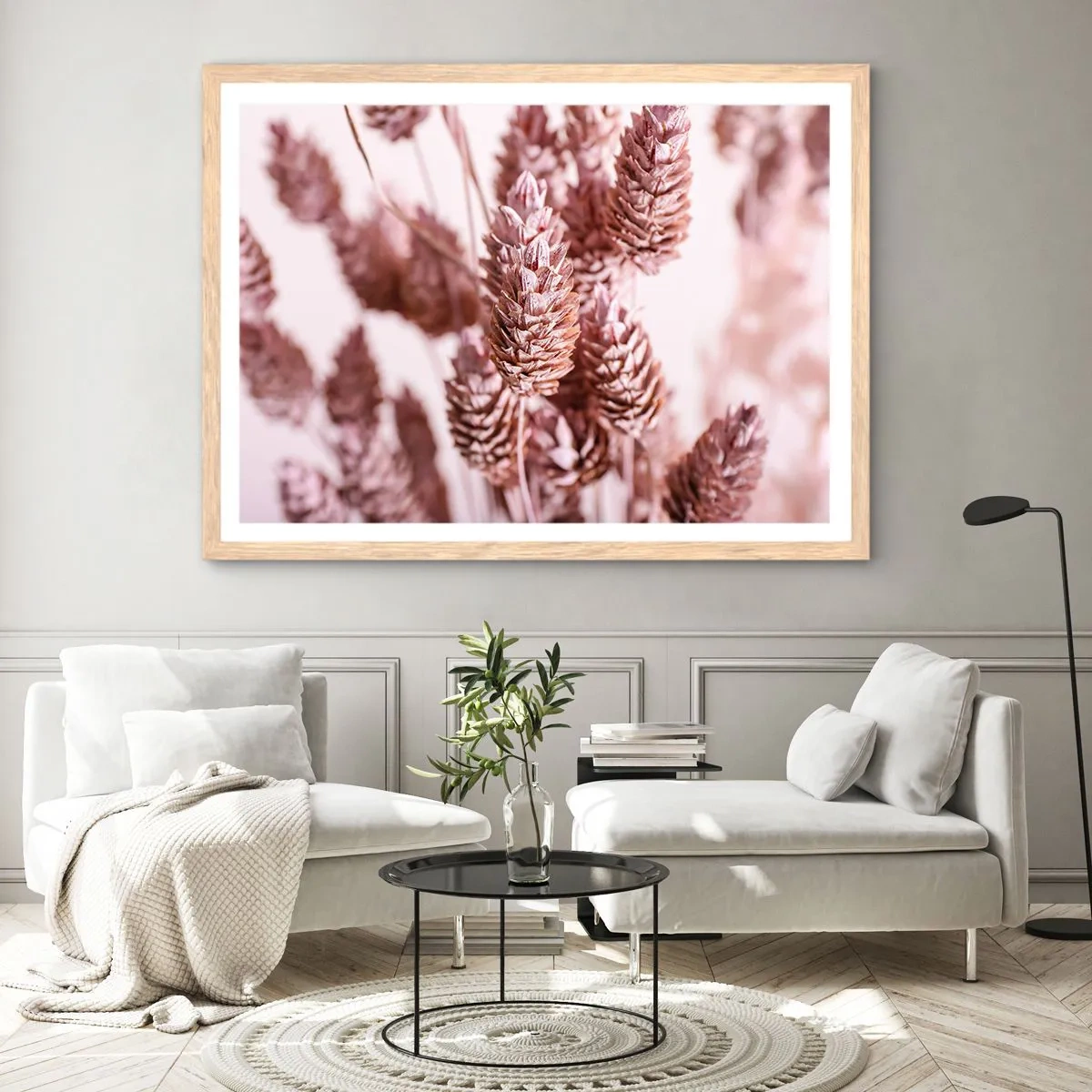 Poster in cornice rovere chiaro - A prima vista poco appariscenti - 40x30 cm