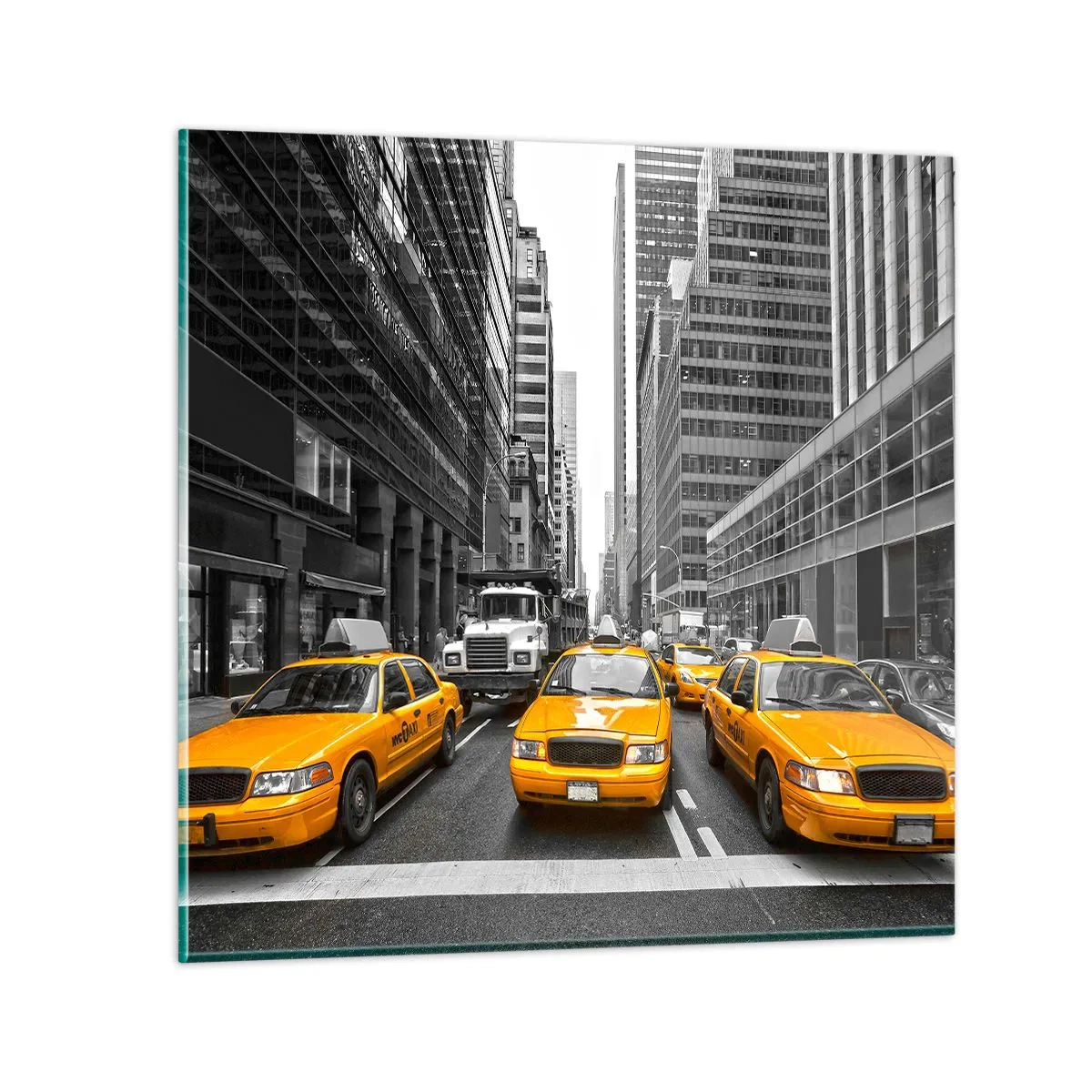 Quadro su vetro - Siamo noi che coloriamo la città - 60x60 cm